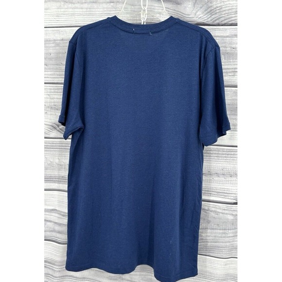 TIPSY ELVES YOU FREE TONIGHT PATRIOTIC TEE T SHIRT Men's Size Small BLUE - Picture 3 of 3